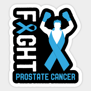 Fight Prostate Cancer Awareness Month Day Survivor Ribbon Sticker